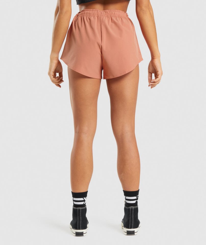 Women's Gymshark KK Fit Woven Shorts Pink | CA 51703A